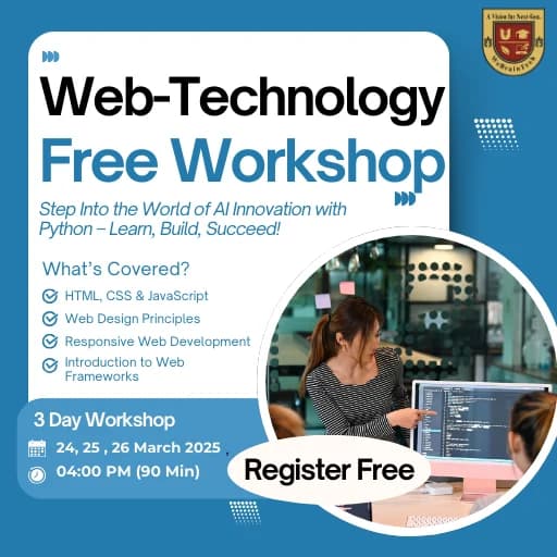Join Our Web Technology Workshop – Learn Fast!